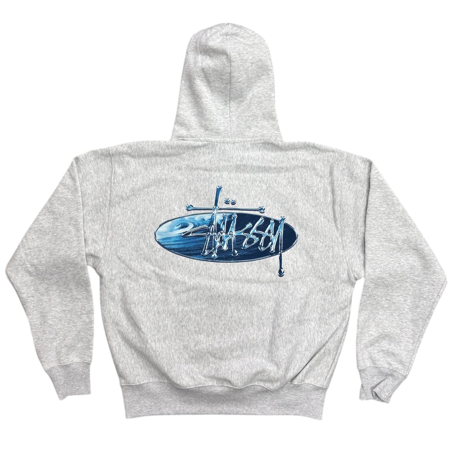 Stussy Wave Oval Pullover Hood- Ash