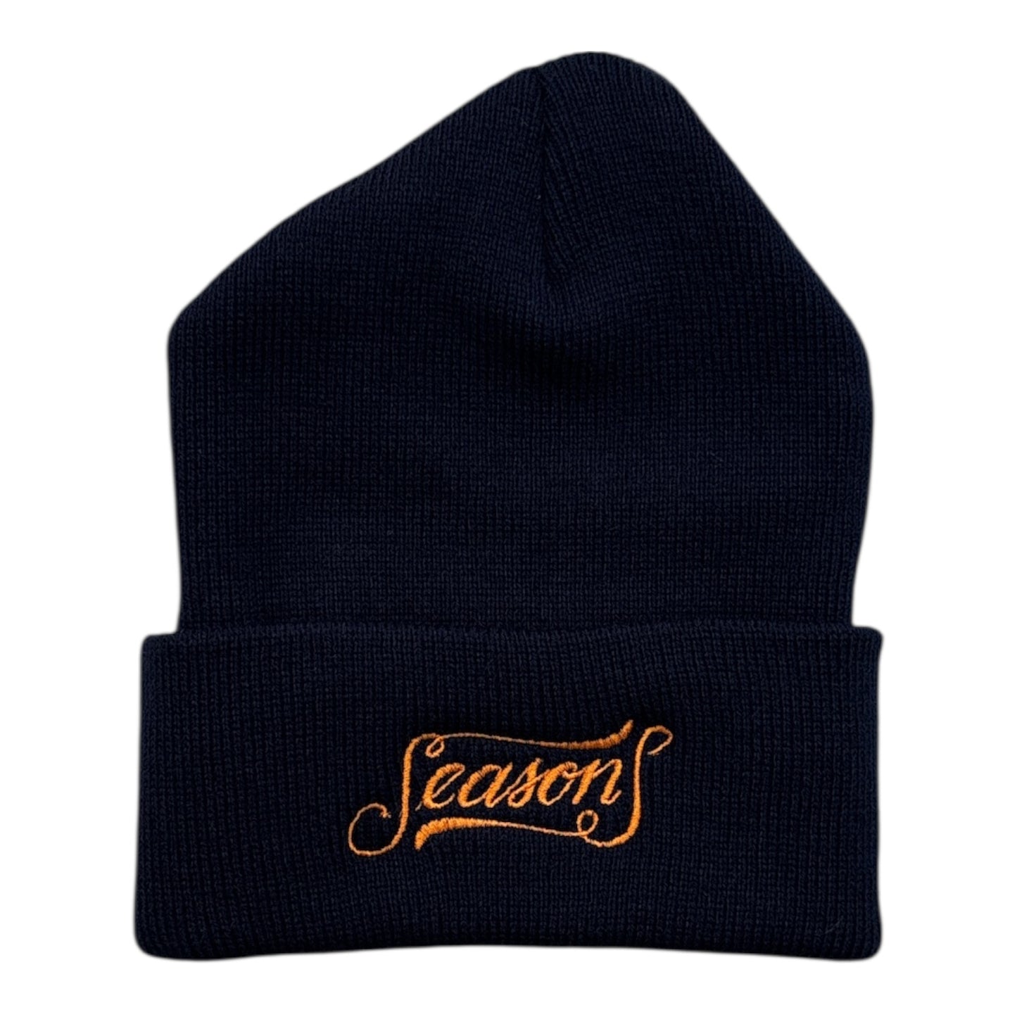 Seasons Dragonette Script Beanie- Navy