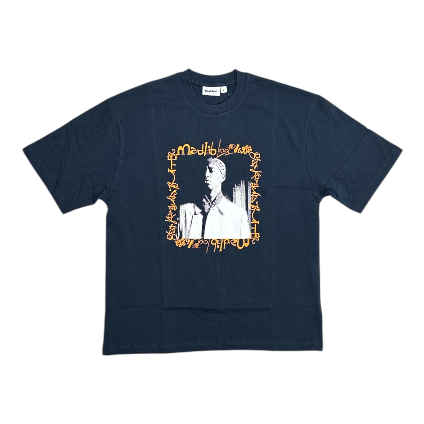 Butter X Madlib Loop Digga Tee- Navy