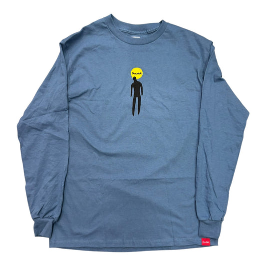Chocolate Drip L/S Tee- Harbor Blue