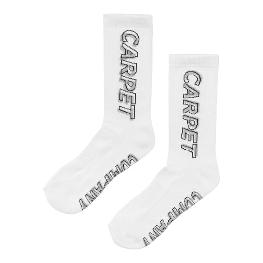 Carpet Co. Misprint Sock- White