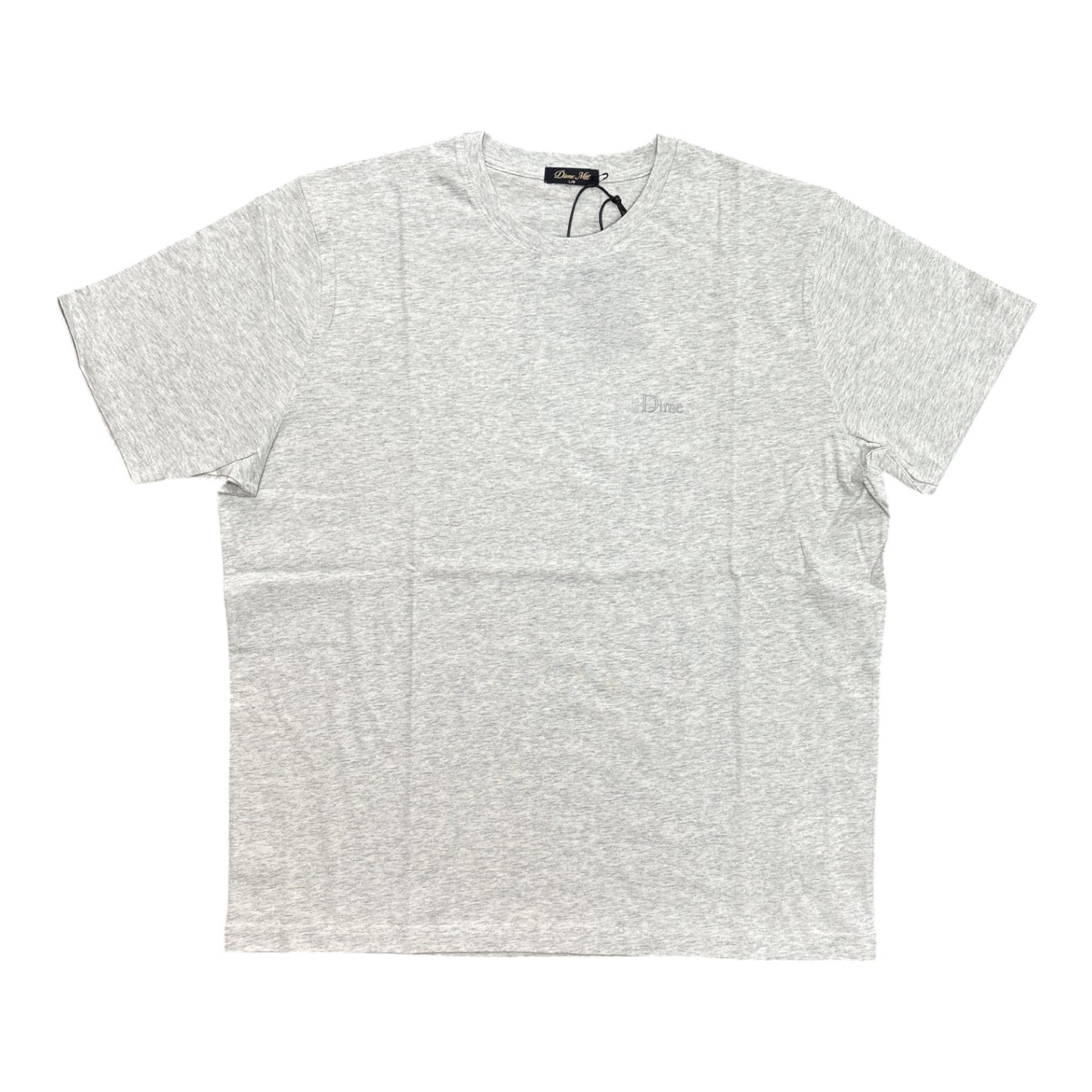 Dime Classic Small Logo Tee- Ash