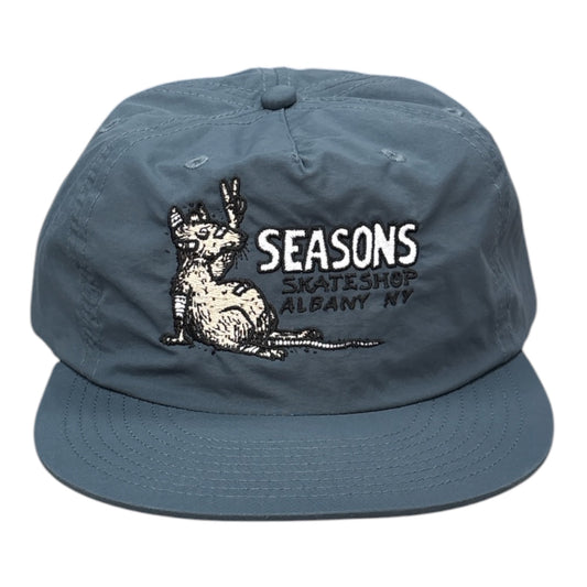 Seasons Rat Nylon Hat- Ocean Blue