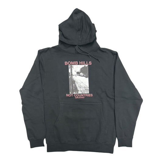 GX1000 Bomb Hills Not Countries Hoodie- Black