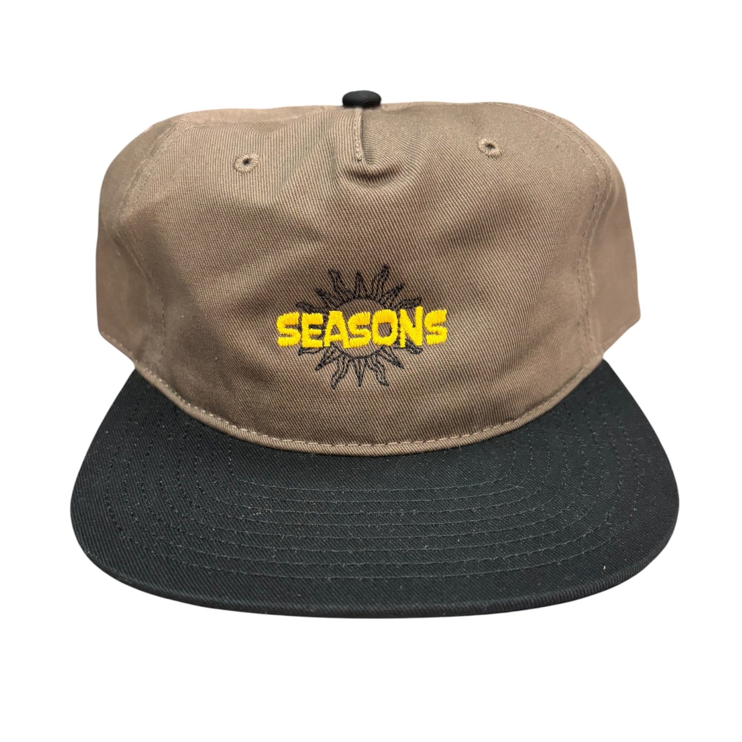 Seasons Sun Logo Hat- Brown/Black