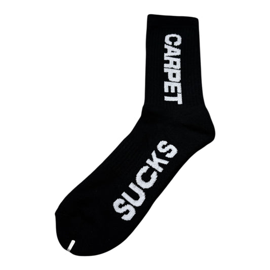 Carpet Carpet Sucks Sock- Black