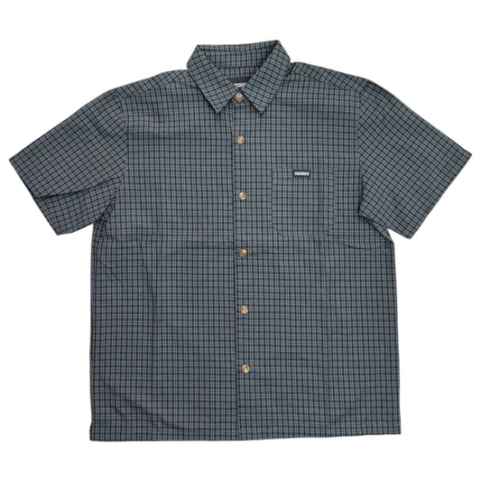 Theories Avignon Flannel Button Up- Azure Blue