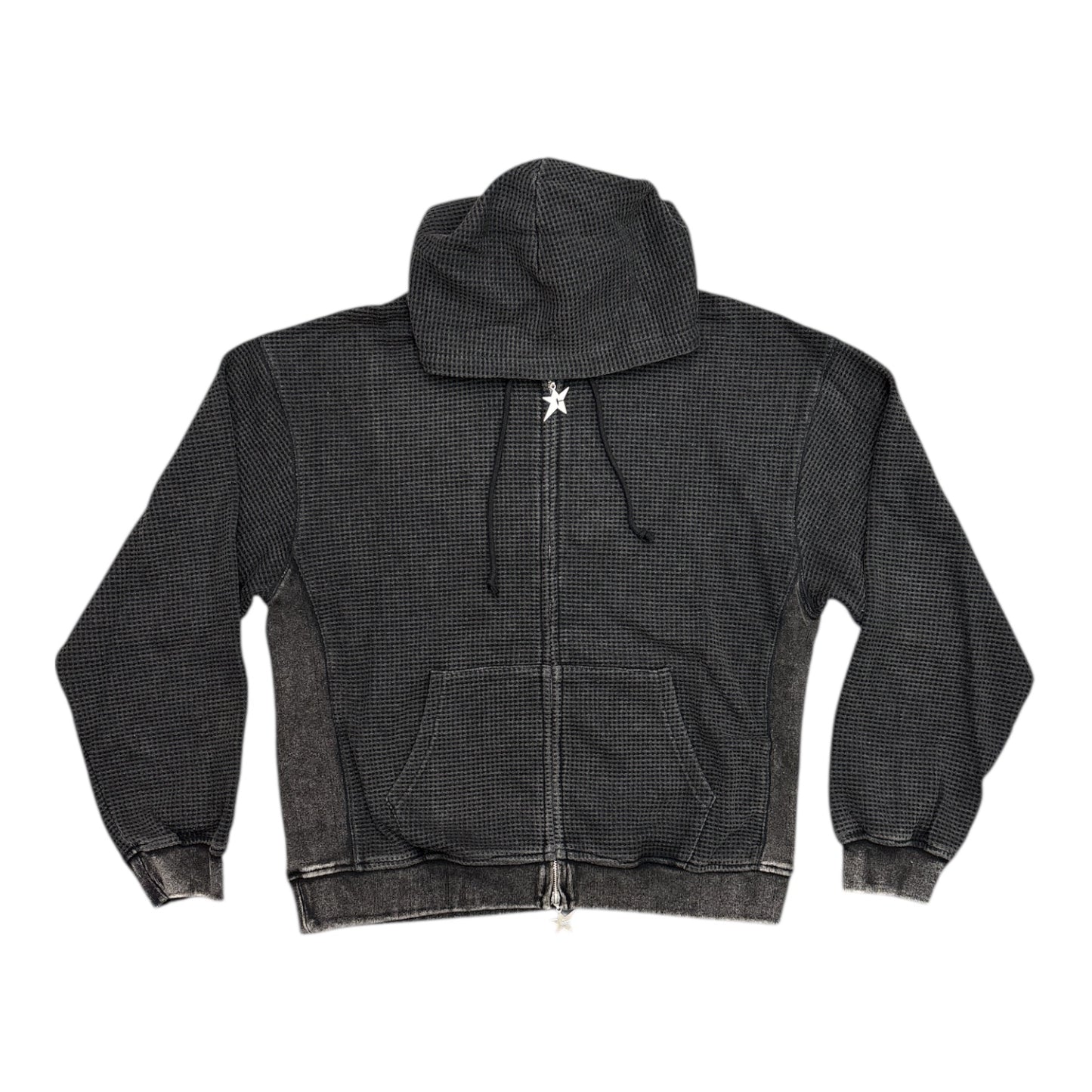 Carpet C-Star Double Zip Thermal Hoodie- Black