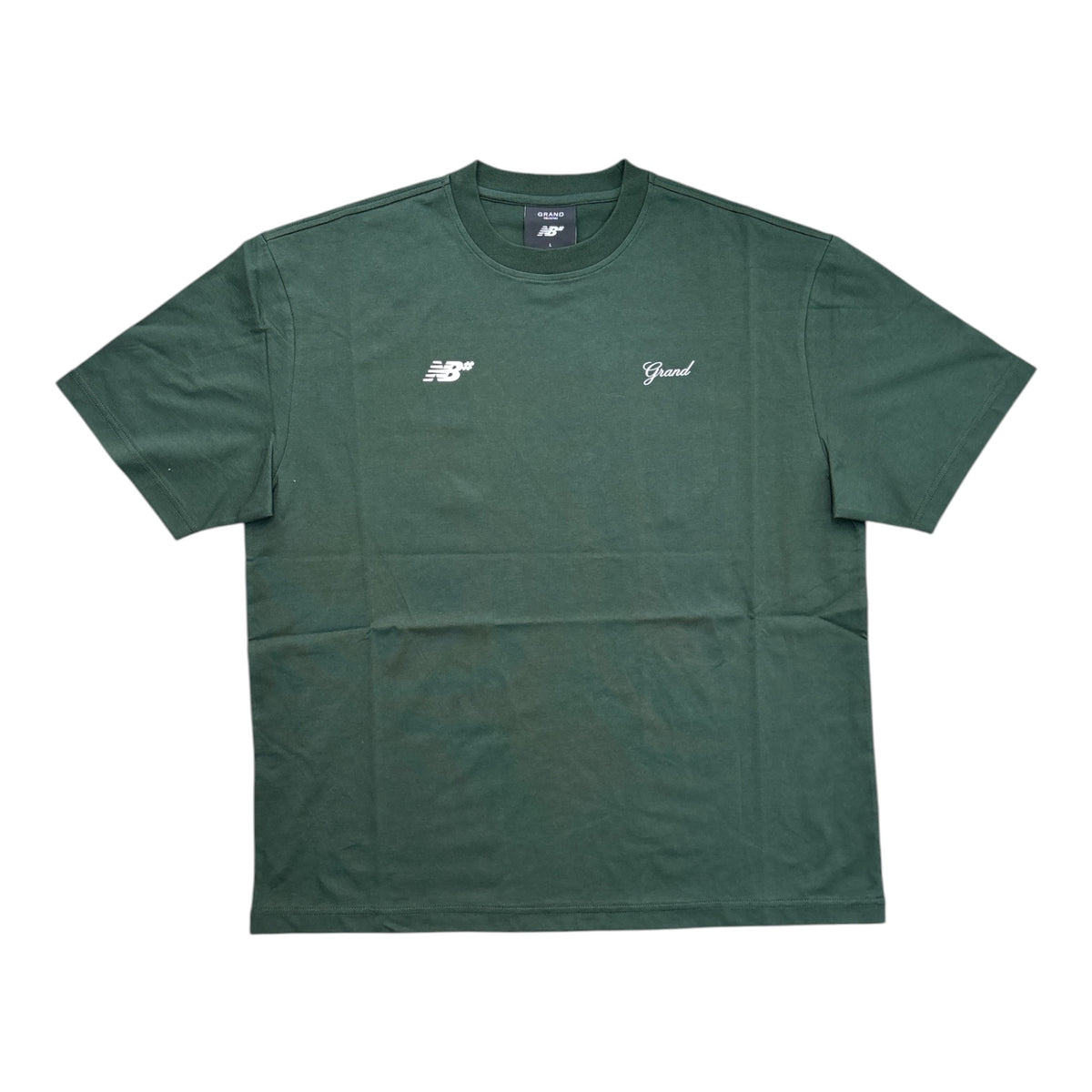 Grand X New Balance Tee- Forest