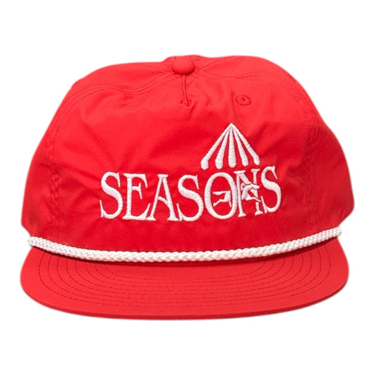 Seasons Racetrack Nylon Rope Hat- Fire Red