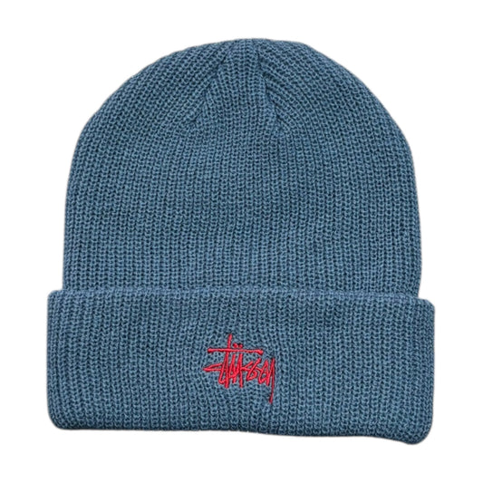 Stussy Basic Cuff Beanie- Slate Blue