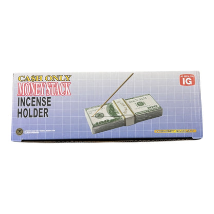 Cash Only Money Stack Incense Holder