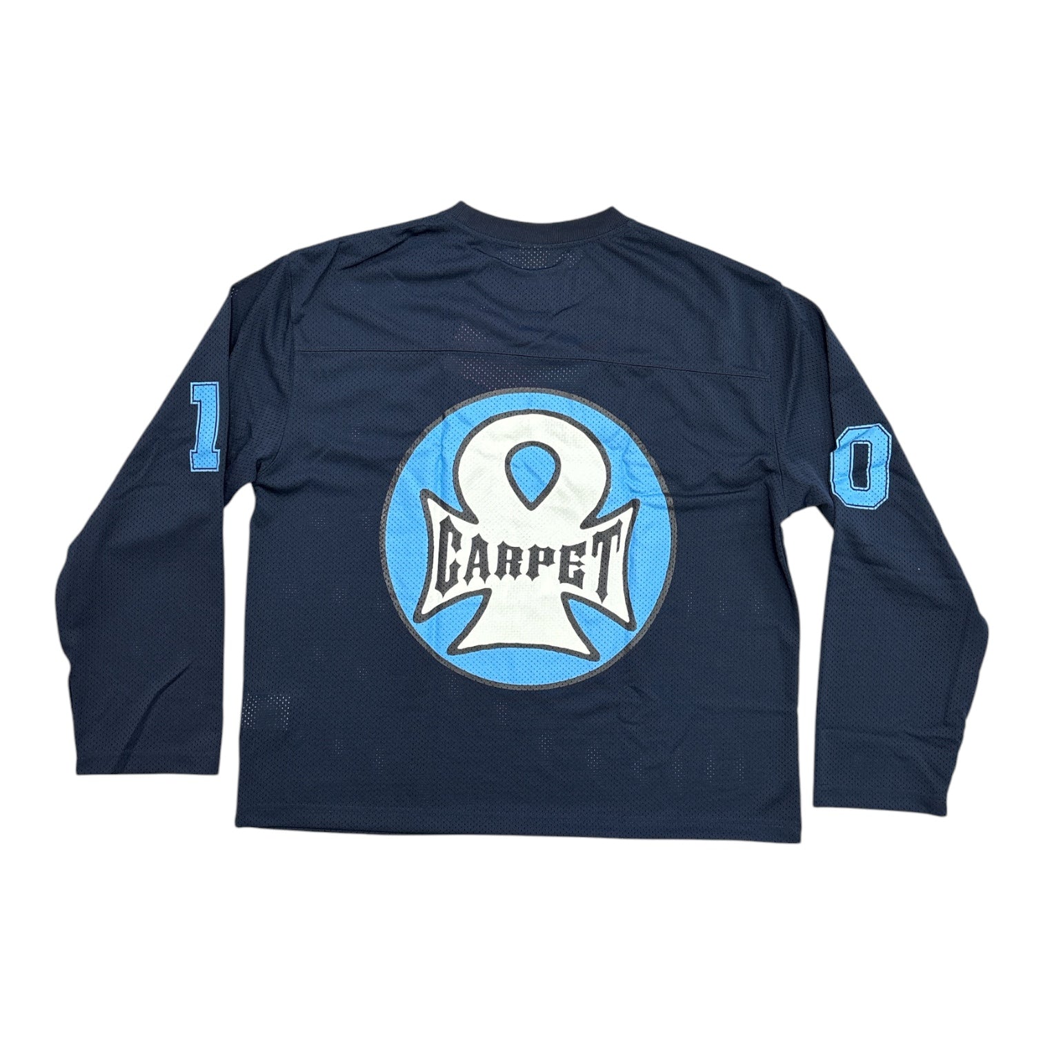Carpet Iron Ankh Longsleeve Jersey- Navy
