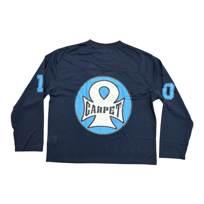 Carpet Iron Ankh Longsleeve Jersey- Navy