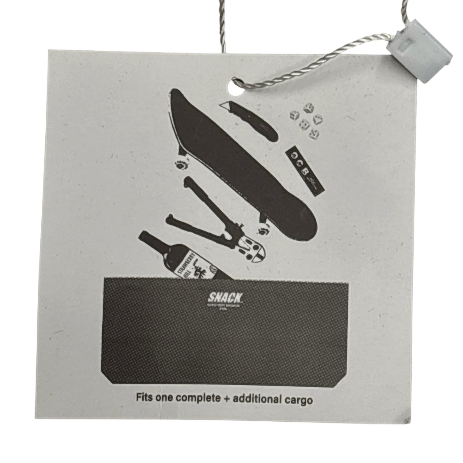 Snack XXXL Skate Tote Bag- Black