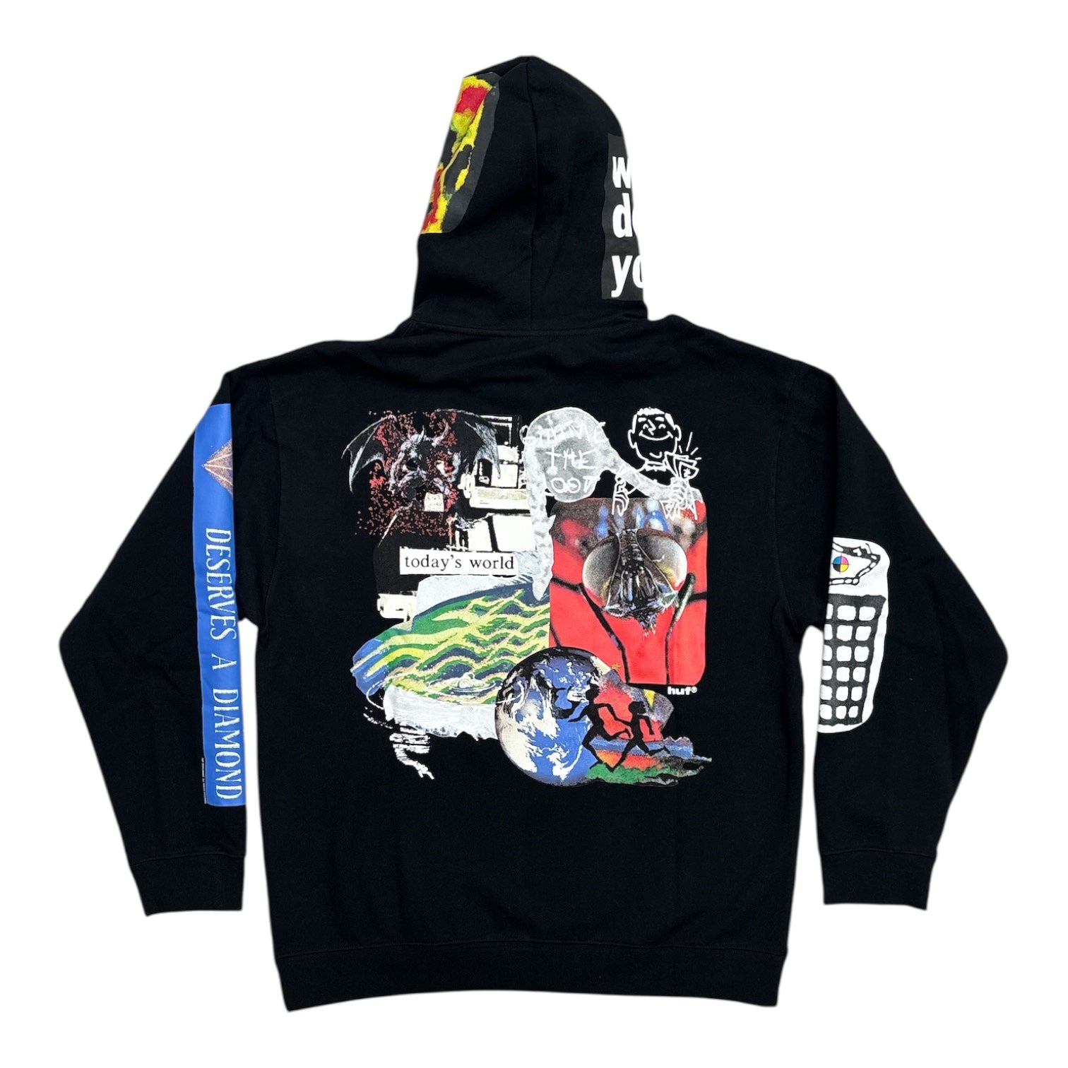 HUF Gimme The Loot Pullover Hoodie- Black