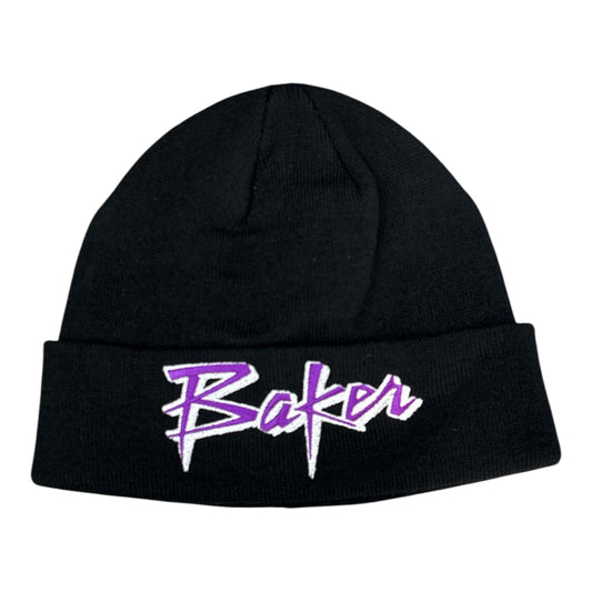 Baker Purple Pain Beanie- Black