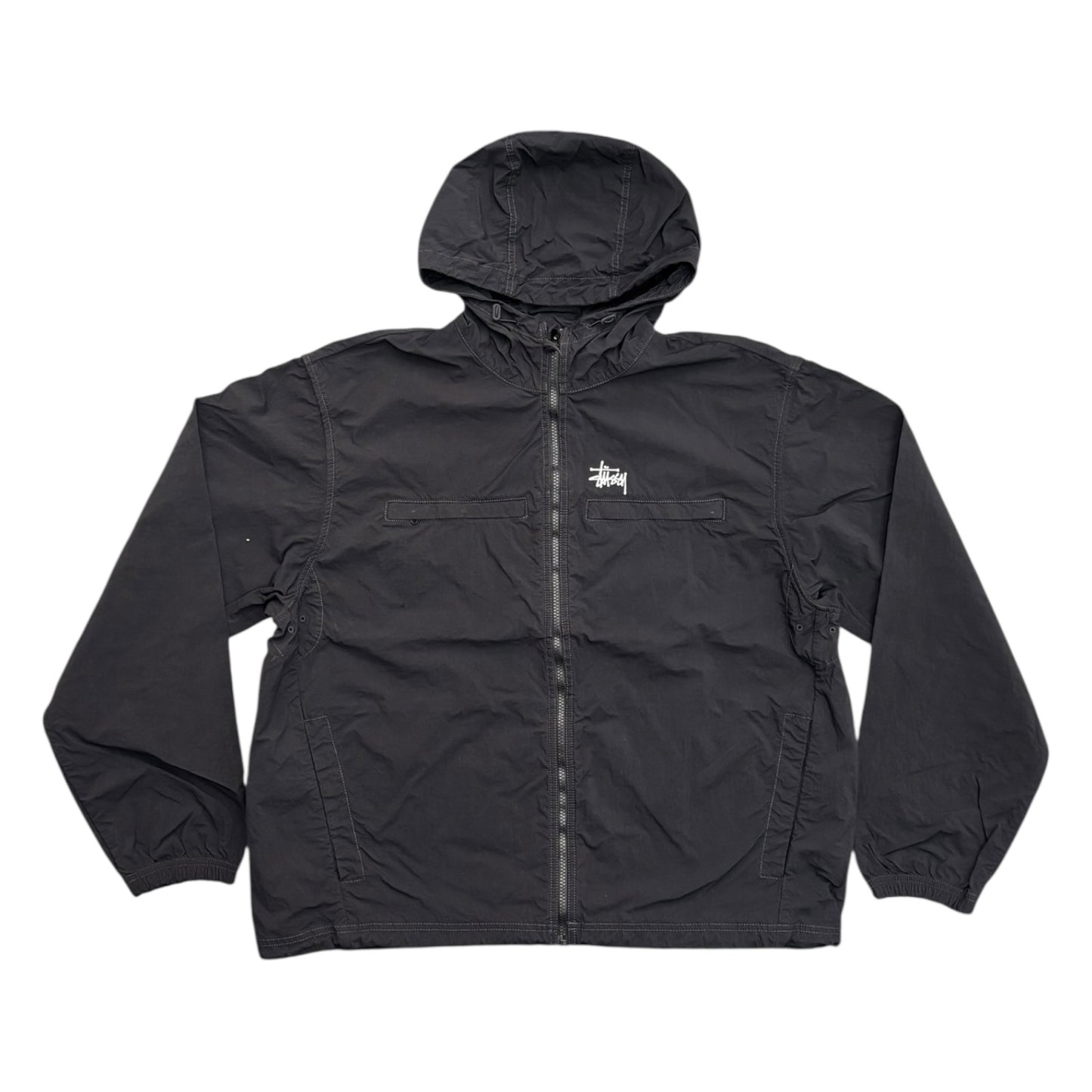 Stussy Lightweight Hooded Jacket- Black