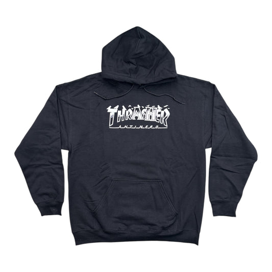 Thrasher x Anti Hero Pigeon Mag Hoodie- Black