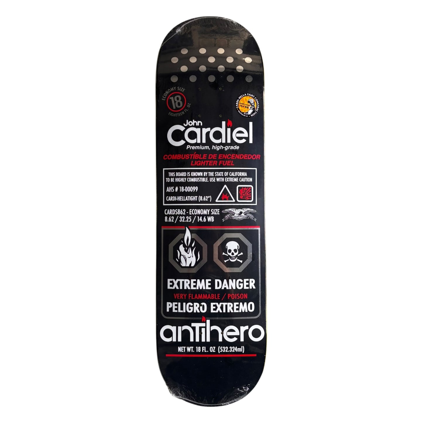 Anti Hero Cardiel Fueled Up Deck- 8.62