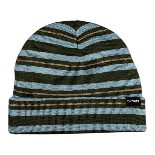 Theories New School Beanie- Evergreen/Sky Blue