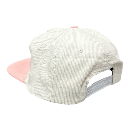 Hemstitch Mill Albany Tulips Hat- White/Pink