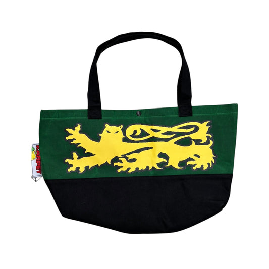 Carpet Lion Tote- Green/Black
