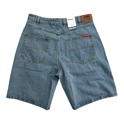 Butter Baggy Denim Shorts- Washed Indigo