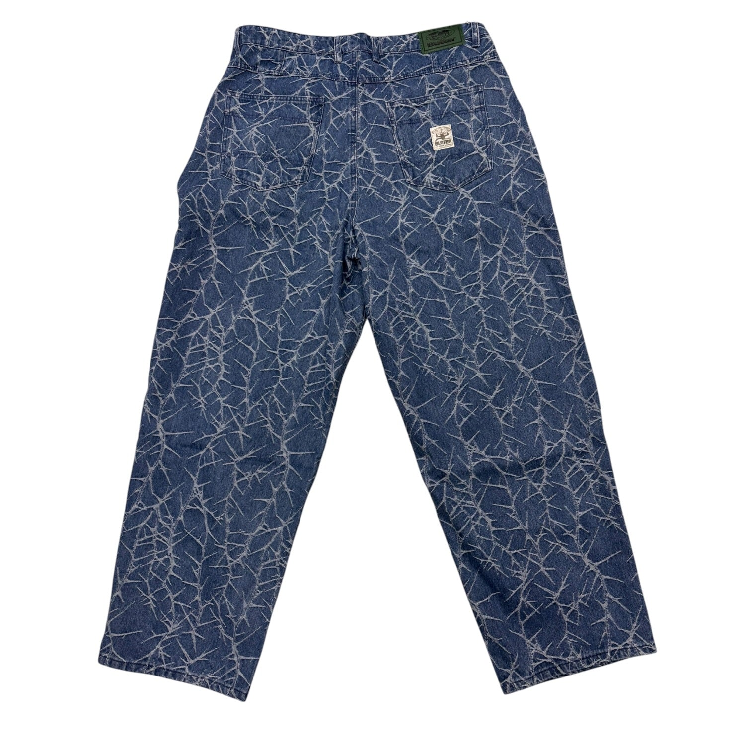 Butter Thorn Camo Wide Cut Denim Jeans-