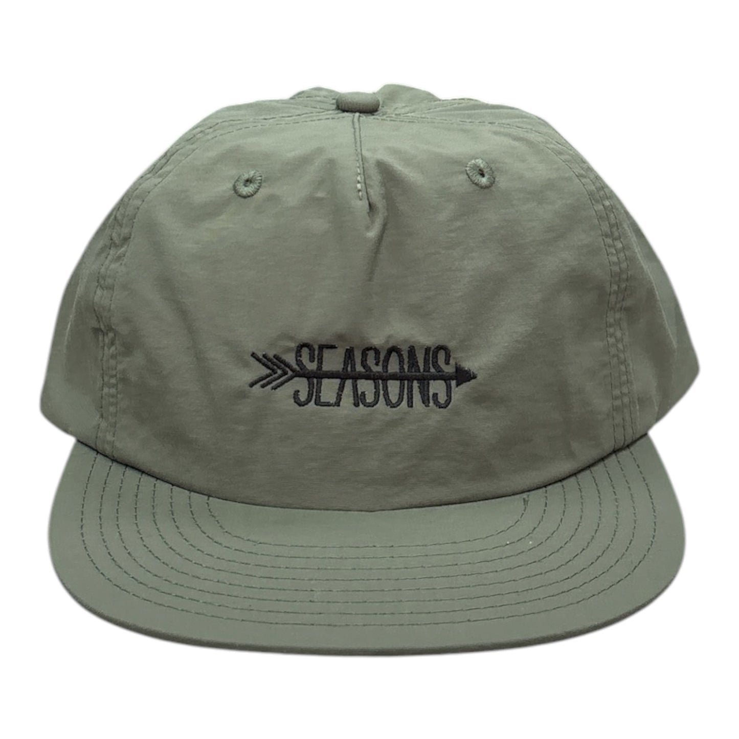 Seasons Arrow Logo Nylon Hat- Army