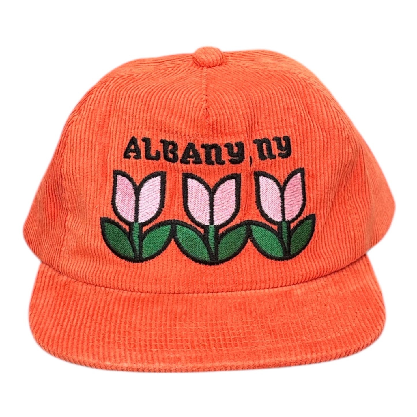 Hemstitch Mill Albany Tulips Hat- Orange