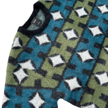 HUF Space Age Crewneck Sweater- Pine