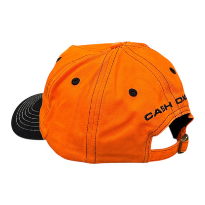 Cash Only Chain 5 Panel Cap- Orange/Black