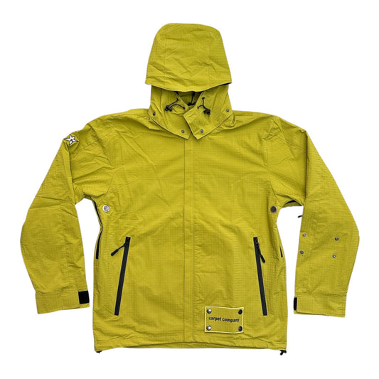 Carpet Rain Jacket Reversible Hood- Green