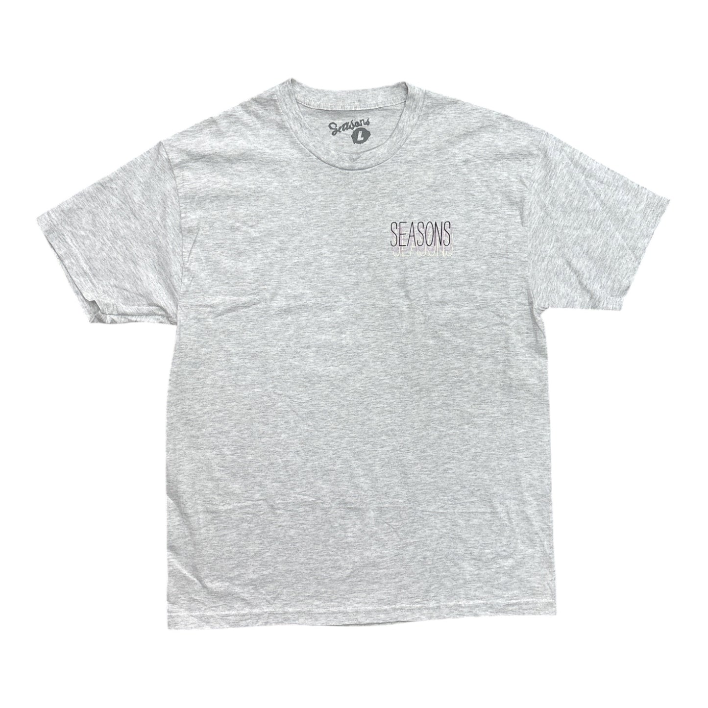 Seasons Skinny Repeater Tee- Ash