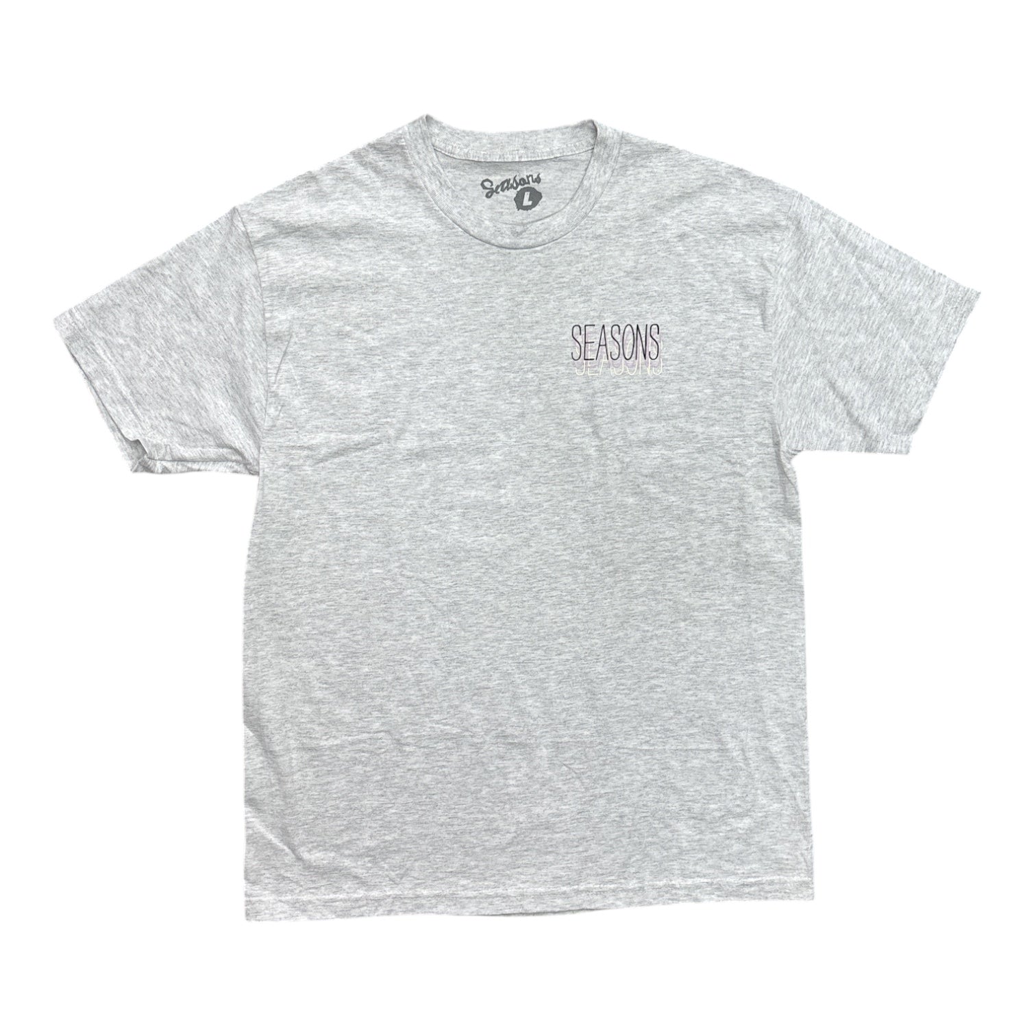 Seasons Skinny Repeater Tee- Ash