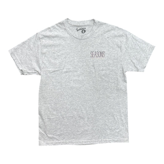 Seasons Skinny Repeater Tee- Ash