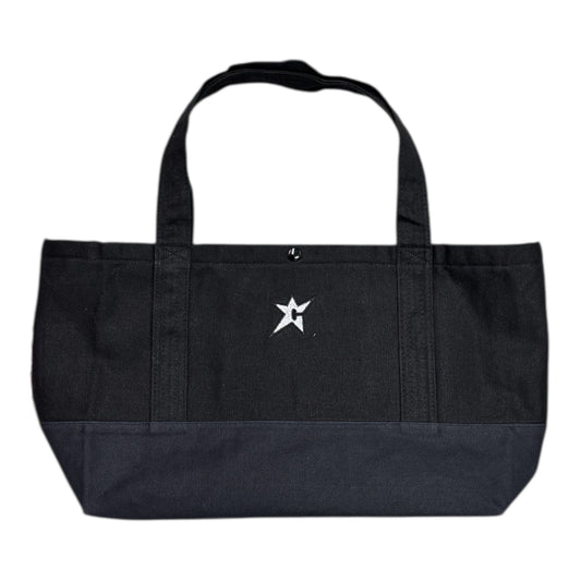 Carpet Canvas Tote Bag- Black