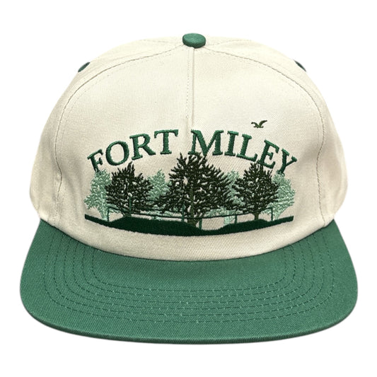 Real Fort Miley Snapback- Off White/Green