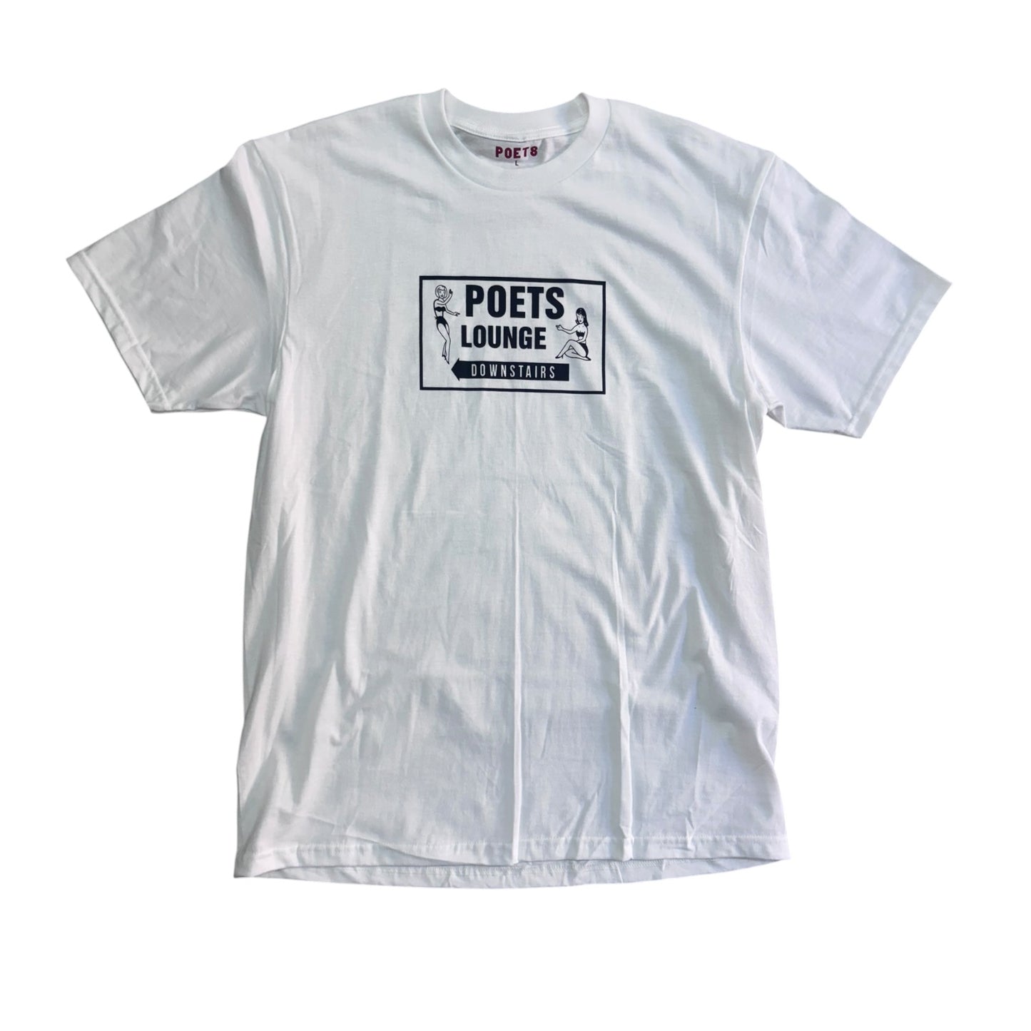 Poets Lounge Tee- White