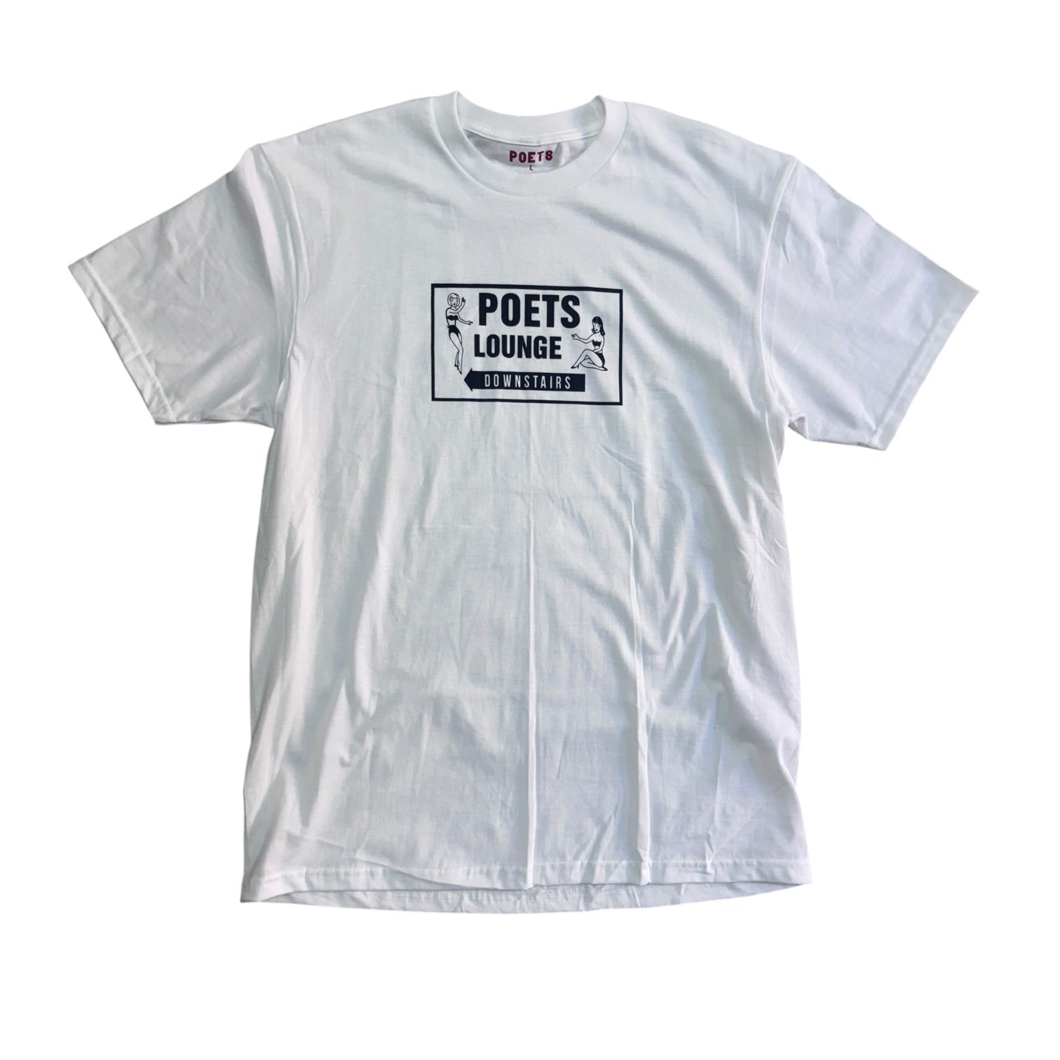 Poets Lounge Tee- White
