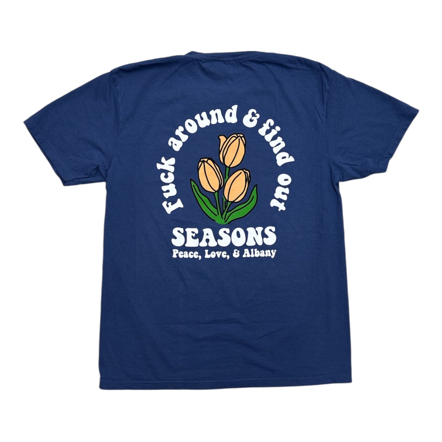 Seasons Fuck Around Tee- China Blue