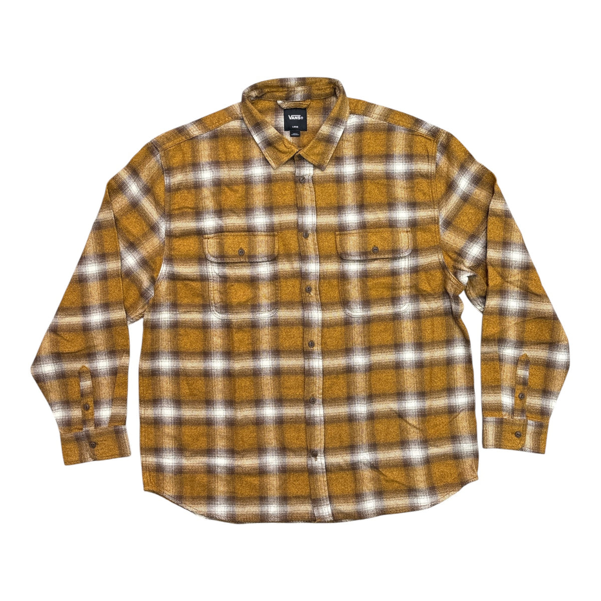 Vans Lawson Plaid Flannel Shirt- Fuel Yellow