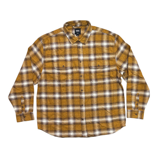 Vans Lawson Plaid Flannel Shirt- Fuel Yellow
