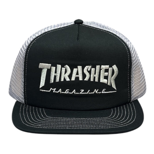 Thrasher Mag Logo Mesh Hat- Black/Grey