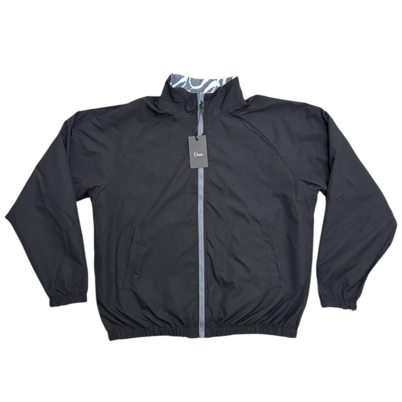 Dime Reversible Chilling Fleece- Gray/Black