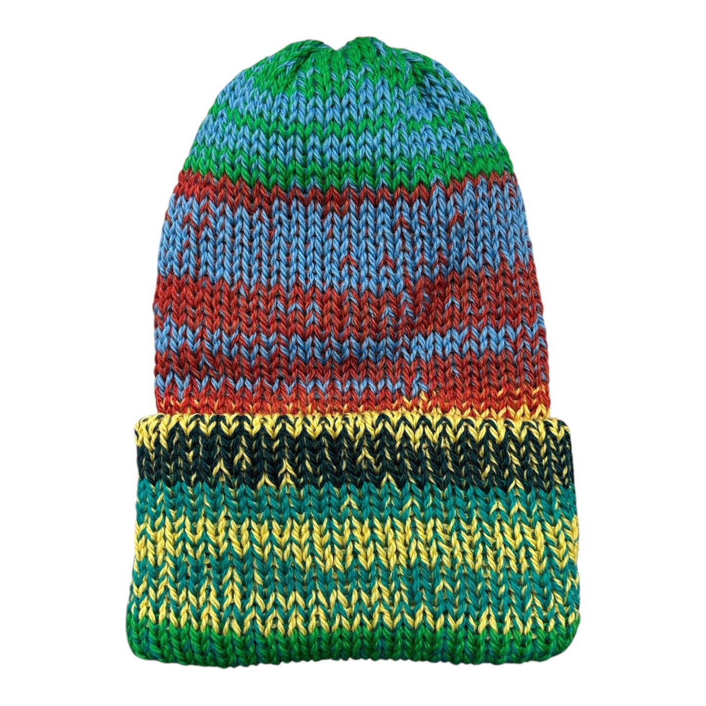 Chimney OG Fold Beanie- Mixtape Multicolor- Lavender/Orange/Green/Yellow