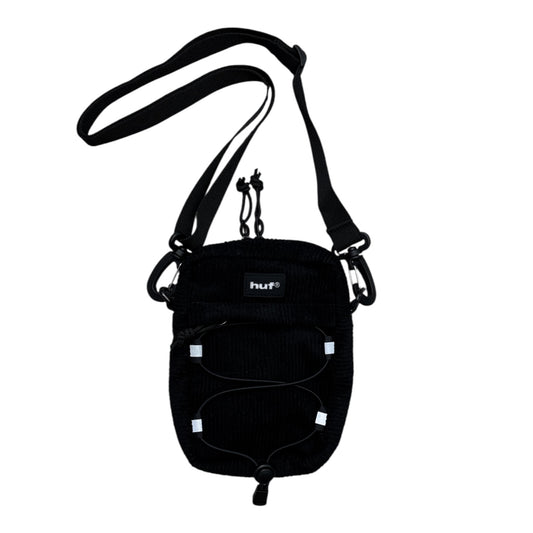 HUF Corduroy Bowery Side Bag- Black