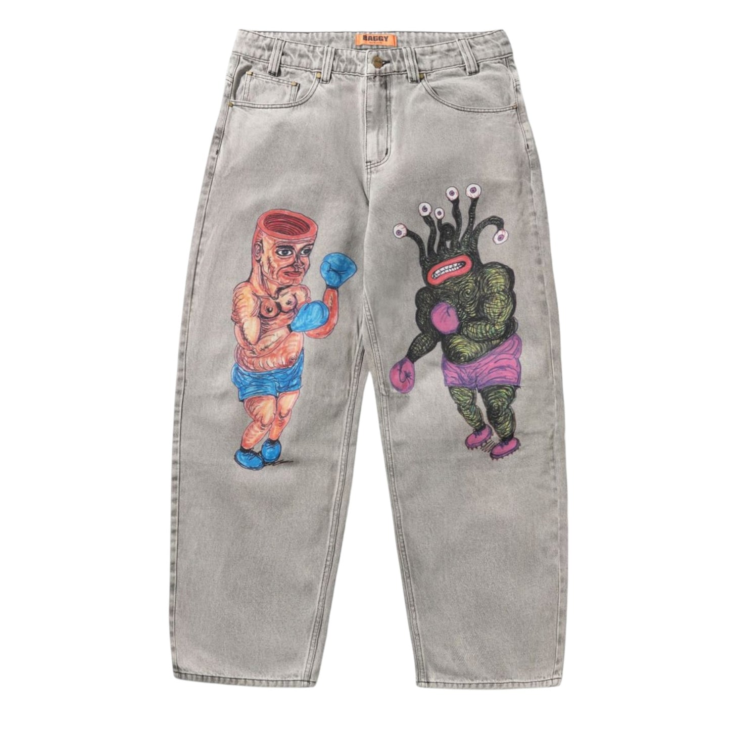 Butter Boxing Denim Jeans- Washed Grey