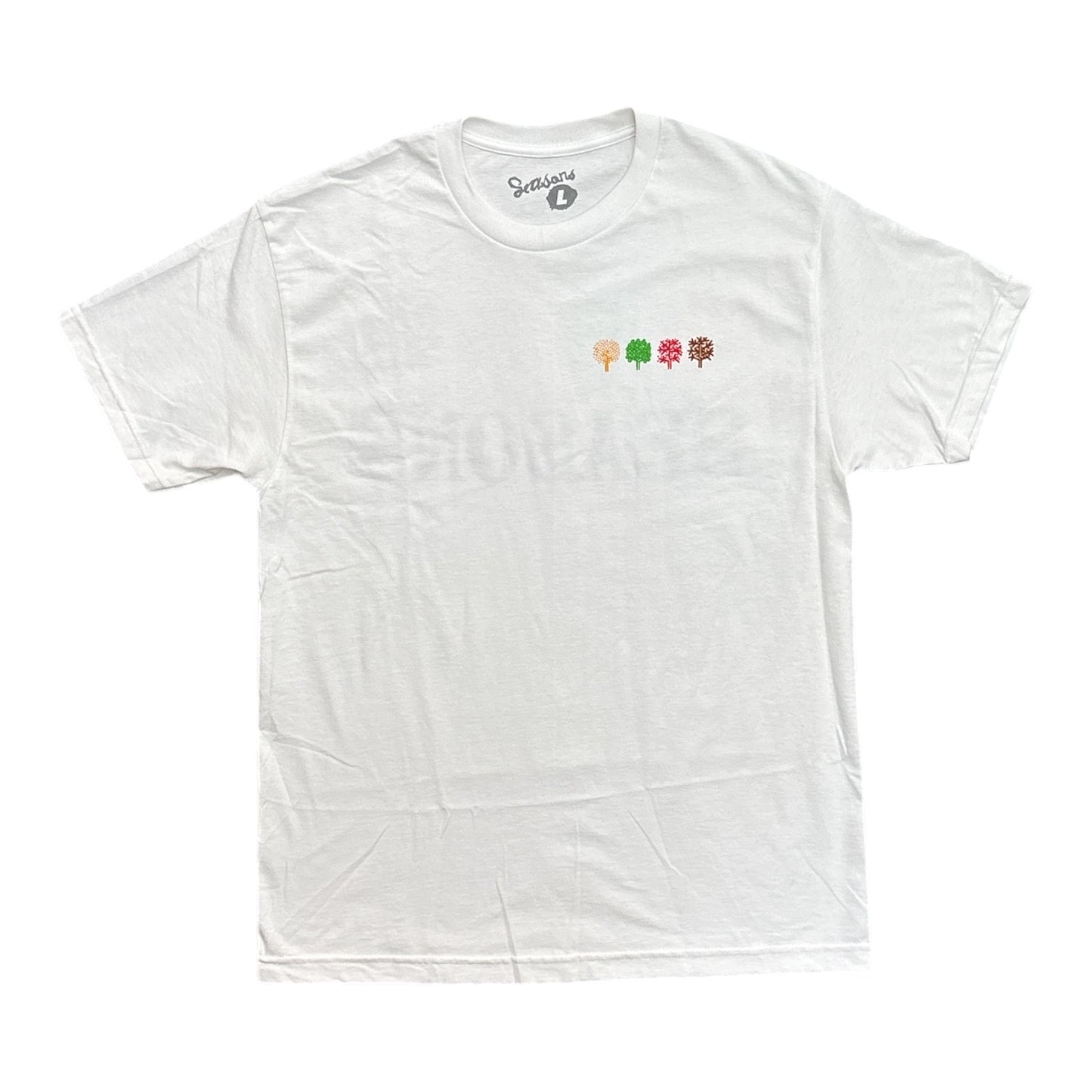 Seasons Trees Tee- White